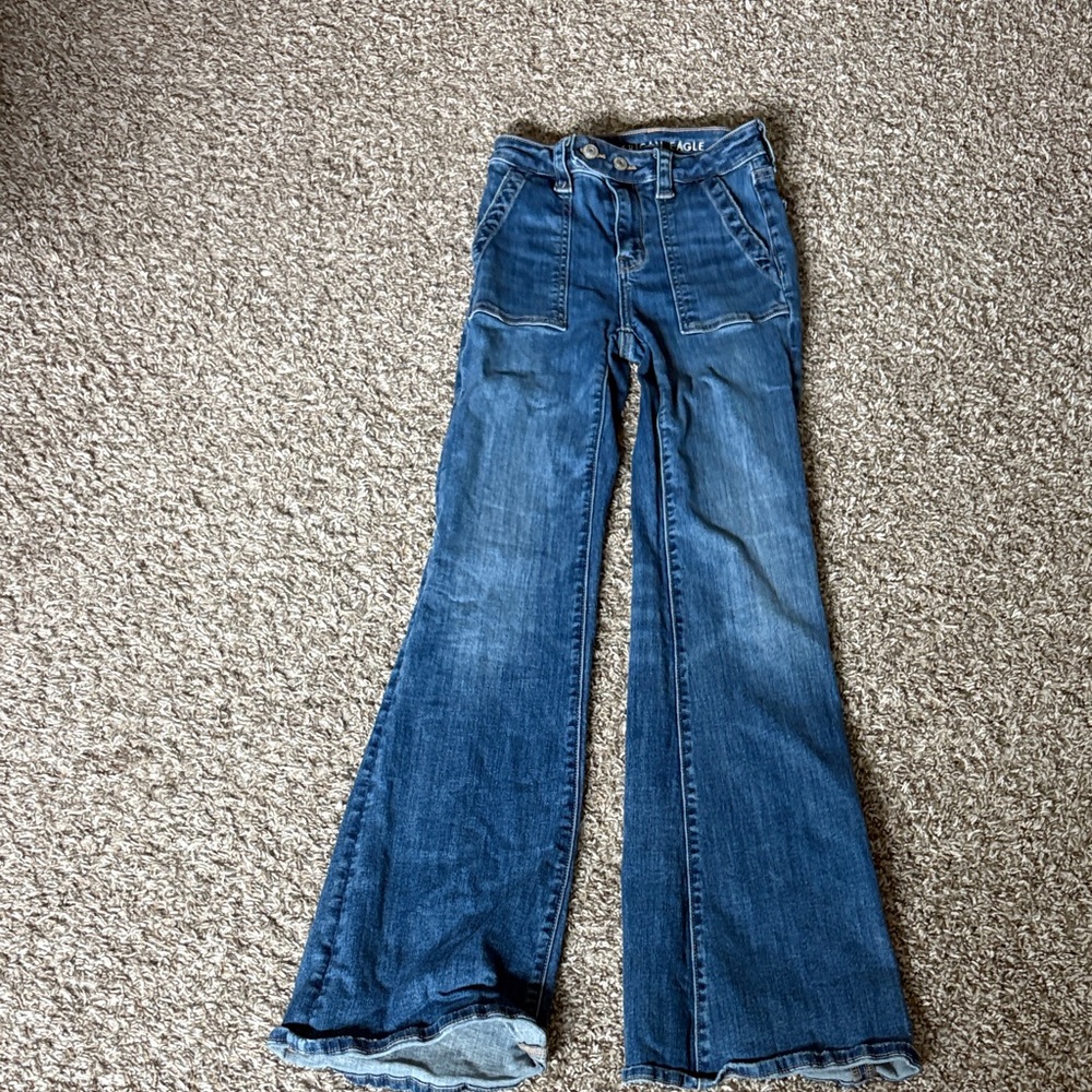 American eagle flared jeans size 000